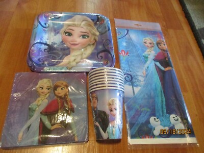 Disney Frozen Magic  Multi-color Birthday Party Supplies 5 pc Lot NOS