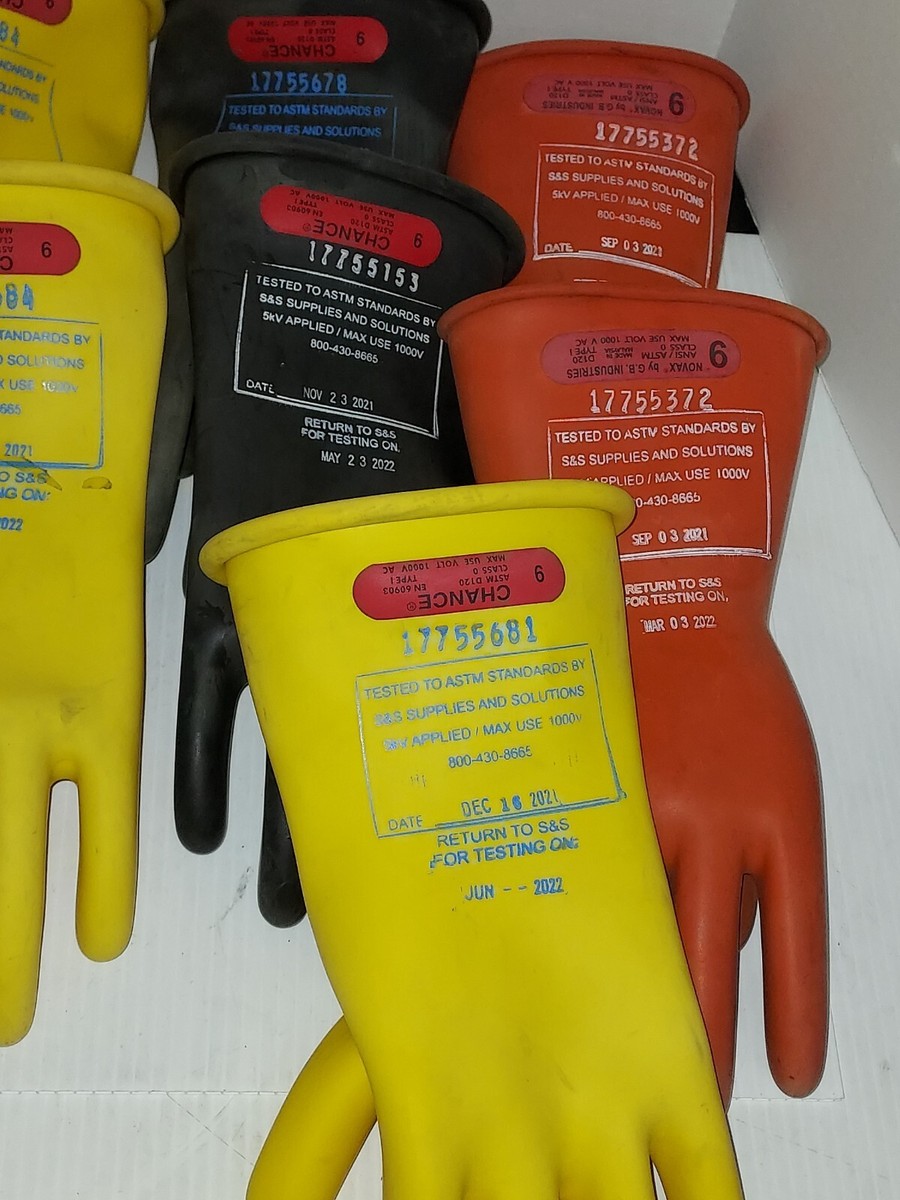 NOVAX CHANCE GLOVES Size Class Ansi/Astm D120 1,000V AC (LOT