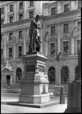 Lord Herbert of Lea Statue, Waterloo Place, Ciity of Westminster, - Old Photo