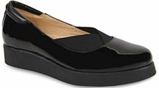 NIB - UKIES Women's 'PATENT AMANDA' Black SLIP-ON LOAFERS - US 8.5