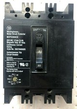 WESTINGHOUSE MCP13300CR 600VAC 30A 3 POLE CU/AL MAGNETIC TRIP CIRCUIT BREAKER