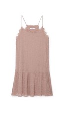 New! Mango Beaded Sequin Dress - Size 6 / 34 - 8 / 36 Pale Pink