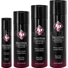 ID BackSlide Anal Formula Extra Thick Backdoor Silicone Based Lubricant