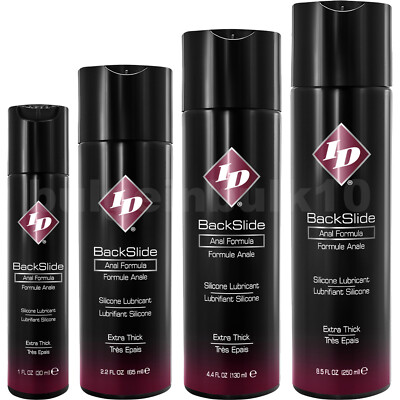 ID BackSlide Anal Formula Extra Thick Backdoor Silicone Based Lubricant