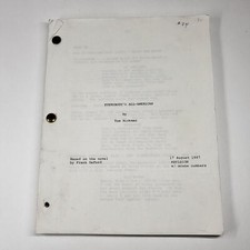 Everybody’s All-American Movie Script Original 1987 Dennis Quaid Football
