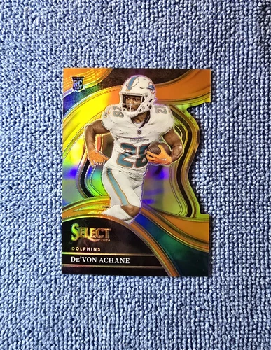 2023 Select DEVON ACHANE Club Level Die-Cut ORANGE RC DOLPHINS SP #/399