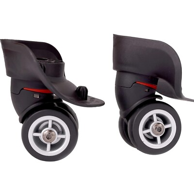 Silent and Durable 2-pack Universal Suitcase Wheels   Easy Install