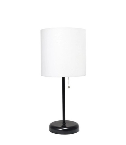Lampe bâton LimeLights avec prise de charge et abat-jour tissu noir/blanc Neuf dans sa boîte - Photo 2/7