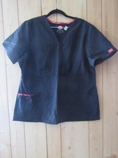 Dickies Scrubs Medical Nurse Uniform Suit Shirt Women s Size XL