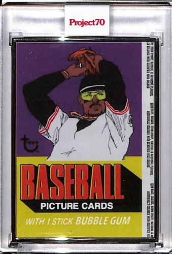 2021 TOPPS PROJECT 70 #905 WRAPPER ART BY JACOB ROCHESTER AP SILVER FRAME 18/51