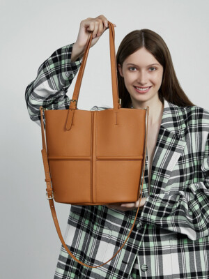 Genuine Leather Women's Shoulder Bag Top Layer Cowhide Women's Tote Bag  Purse