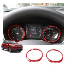Car Dashboard Instrument Trim Decor Ring For Jeep Compass 2017 Red Accessories