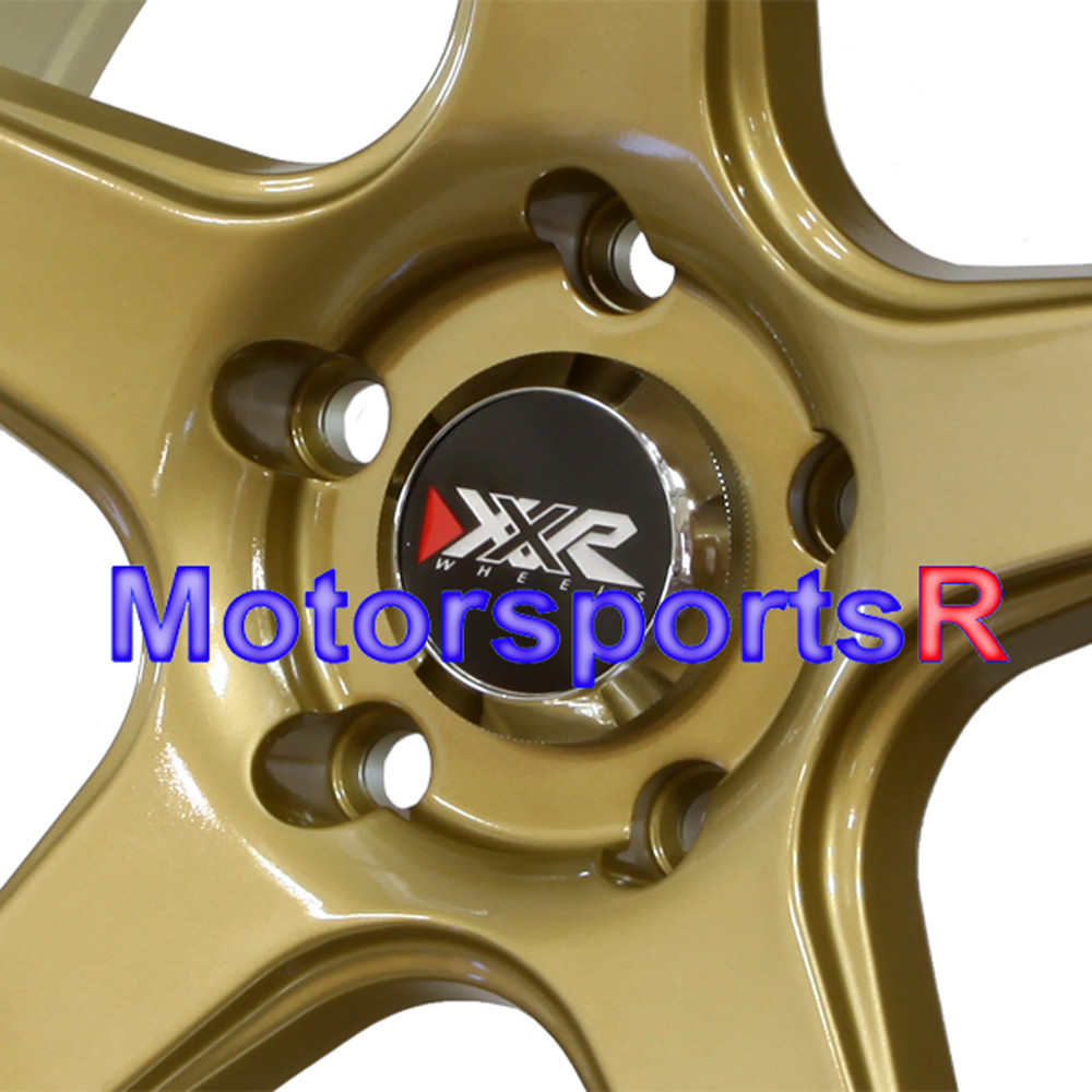 18 18x7.5 ET +38 XXR 535 Gold Concave Wheels Rims 5x100 13 18
