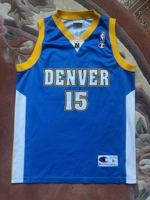 Denver Nuggets # 15 ANTHONY Vintage Champion NBA Shirt Trikot M