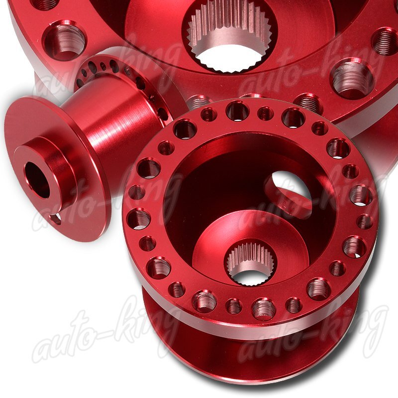 専用 RT-157616 RED T-6061 ALUMINUM 6-HOLE STEERING WHEEL HUB