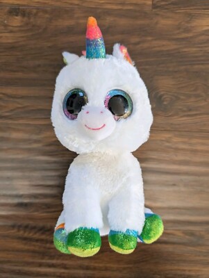 Ty Unicorn White Raibow 10 Inches Doll Soft Toy Plush Doll