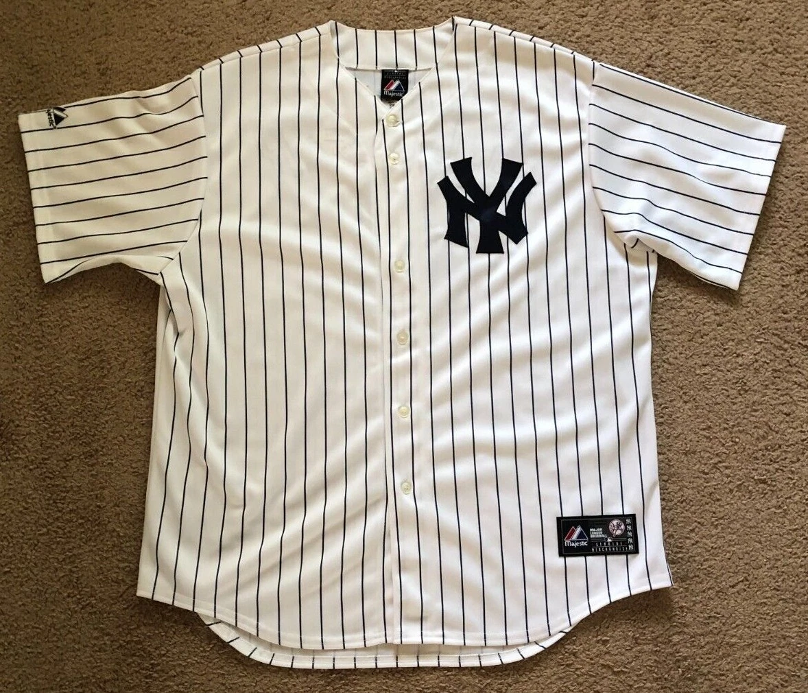 AUTHENTIC MAJESTIC JAY Z S. CARTER #4 LOU GEHRIG NEW YORK YANKEES JERSEY XL  NWT