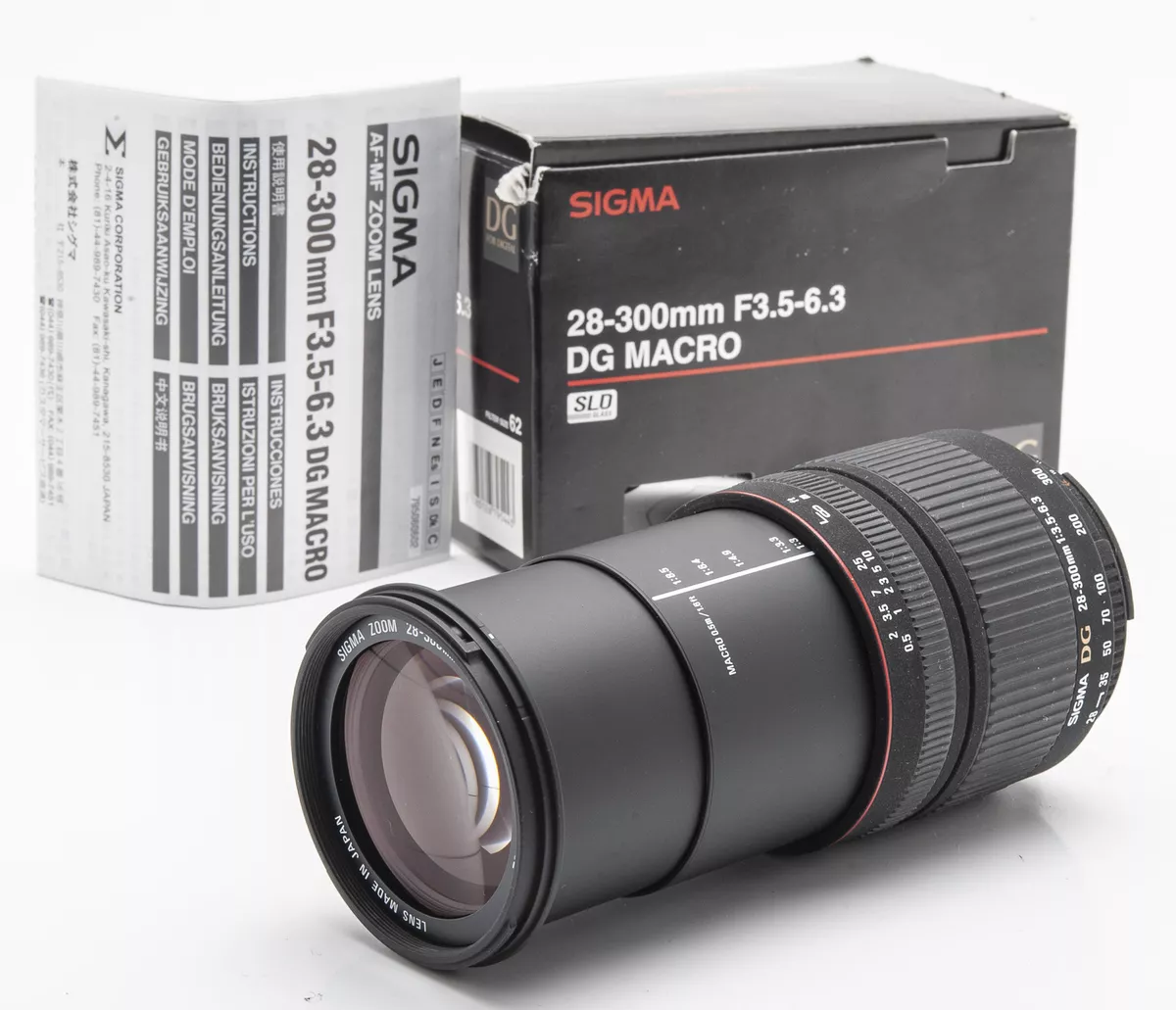 Sigma Zoom 28-300mm 28-300 MM 3.5-6.3 Dg Macro - Nikon Boxed