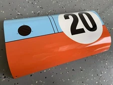 WOW!Curved  917 Race Car Racing Gulf Steve McQueen Door Fender Style Sign
