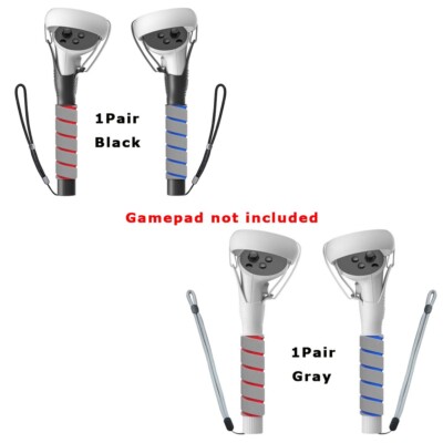 VR Game Handle Attachments for Oculus/Meta Quest 2 Handles,2 in 1 Upgraded Multi