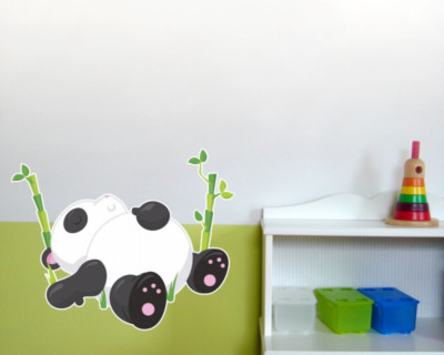 Samunshi Schlafender Panda Wandtattoo Wandaufkleber  6 Größen