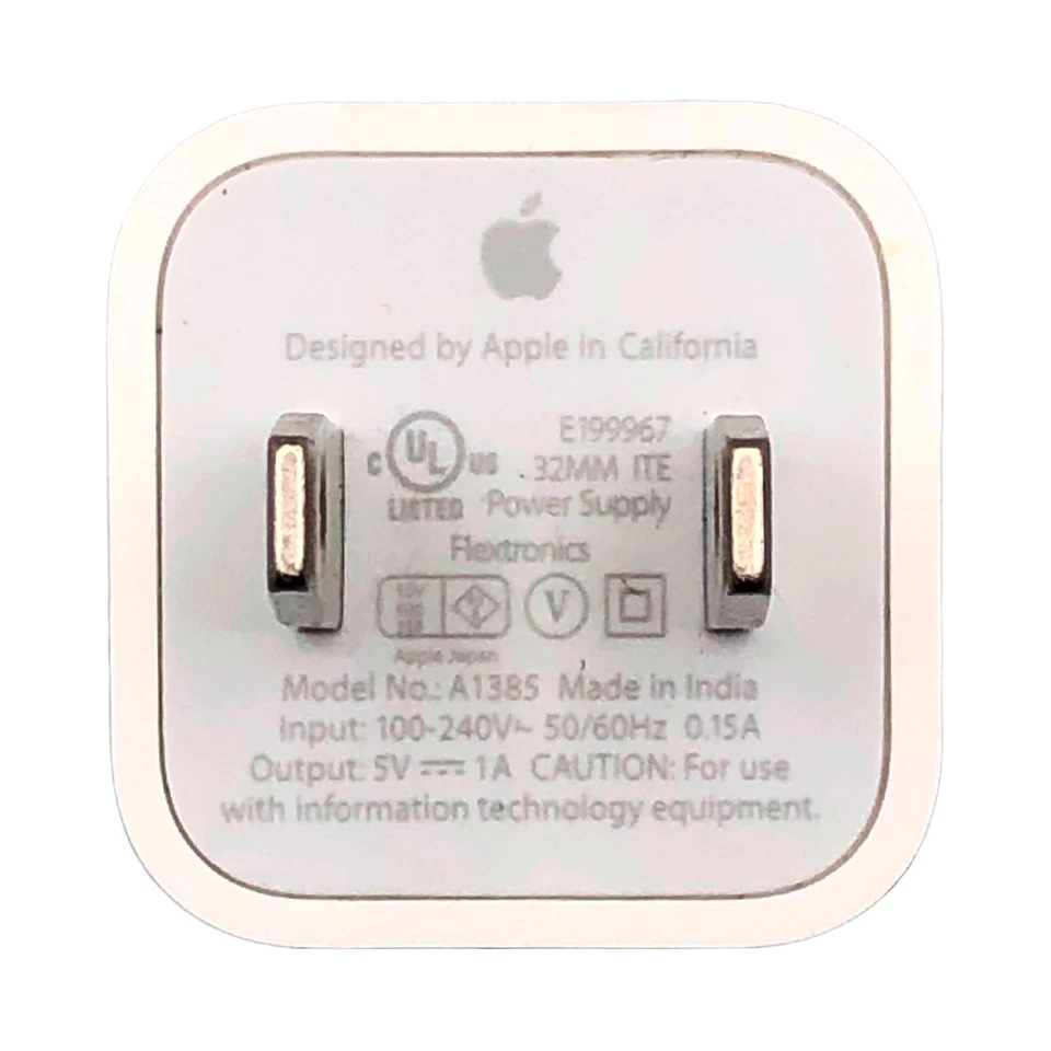 Cargador de pared USB genuino OEM Apple 5W fuente de alimentación para iPhone iPad iPod Foto 2 de 4