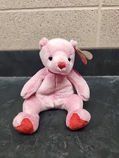 TY Beanie Baby ROMANCE the Valentines Day Bear Plush 7 inch Stuffed Toy
