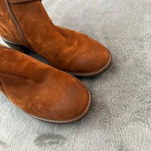 Paul Green Brianna Slouchy Ankle Boots Booties Brown Suede Leather 7.5 US 10 - Picture 2 of 5