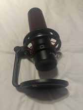 Hyperx Quadcast Red Led Usb Cardioid Microphone - Black