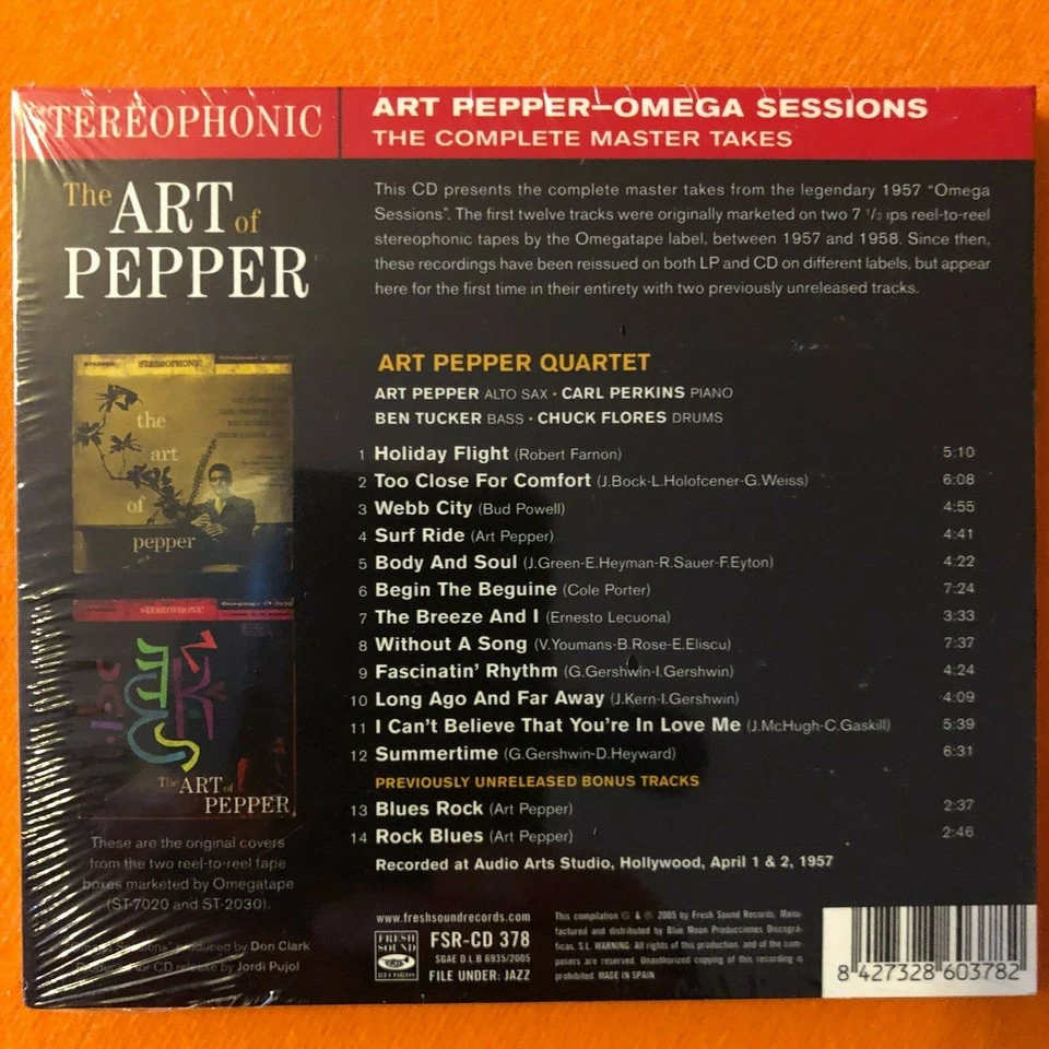 ART  PEPPER : The  Art  Of  Pepper  -  Complete Omega  Session    mint - Bild 2 von 2