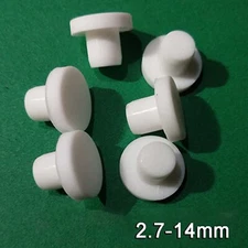 Solid Bungs Silicone Rubber Blanking Finishing Inserts End Caps Plugs White