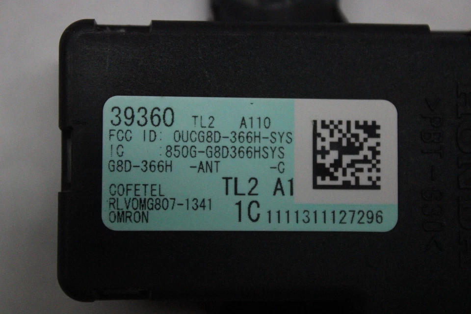 2013 HONDA PILOT TPMS TIRE PRESSURE MONITORING SYSTEM MODULE OEM 2009-2015 - Image 2 of 4