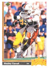 UPPER-DECK Wesley Carroll RC SAINTS BENGALS The U! Miami HURRICANES