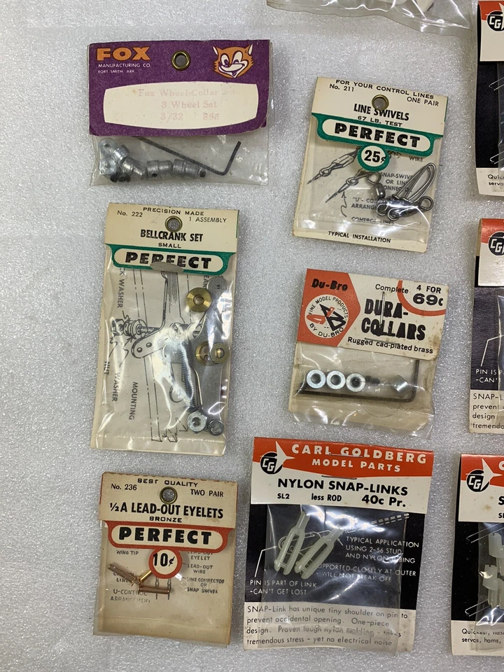 Carl Goldberg Pylon FOX VECO GUILLOW'S & OTHERS RC Airplane Parts Lot  - Image 2 of 4