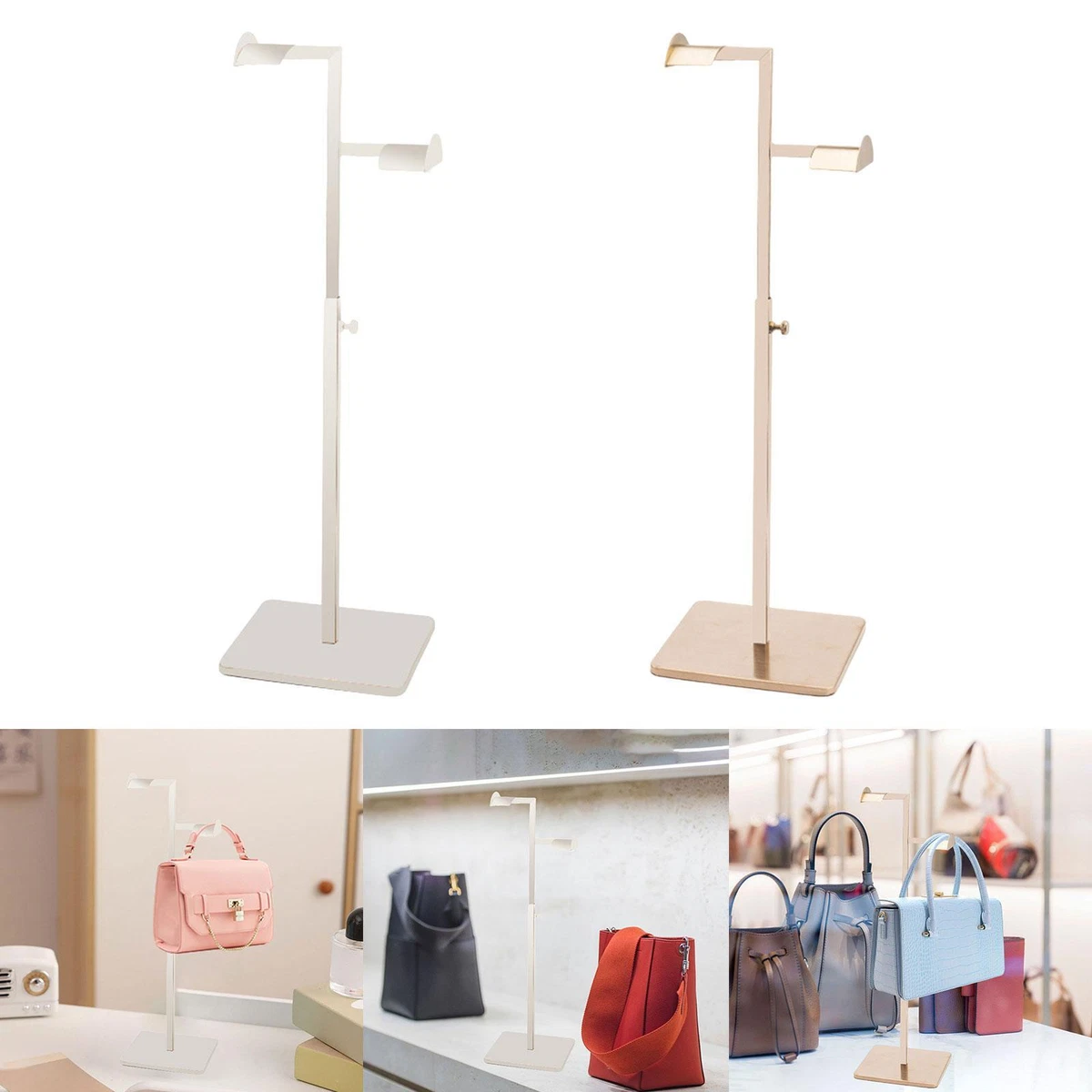 Handbag Display Stand Bag Display Rack Holder Double Hook