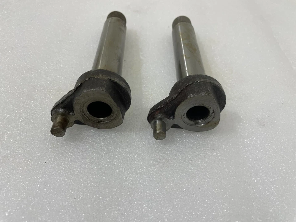 2X Footrest Shaft 1940-62 BSA B31 B33 M33 A10 A7 M20 M21 Rigid Plunger splined Foto 4 de 4