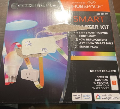Smart Home Starter Kit including Color Changing LED Strip Light, Smart Bulb Plug