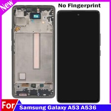 For Samsung Galaxy A53 5G A536U1 LCD Touch Screen Digitizer Frame No Fingerprint