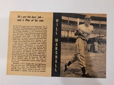 Willard Marshall & Elmer Riddle Baseball 1948 Sport Pix Sports Stars Panel 