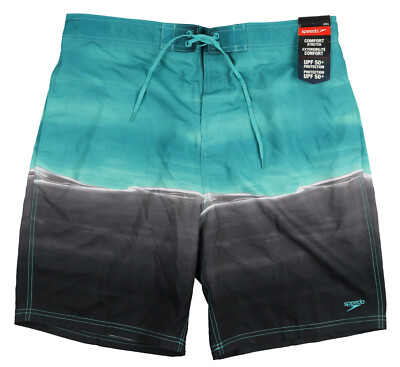 SPEEDO Down Drift Bondi 2-Way Stretch 20'' Board Shorts 2XL XX-Large Aqua Ombre