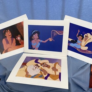 Disney Store Aladdin Exclusive Lithographs Set of 4