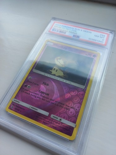 Pokémon TCG Mimikyu - PSA 8 - 58/145 Sun & Moon Guardians Rising Reverse Holo - Picture 2 of 3