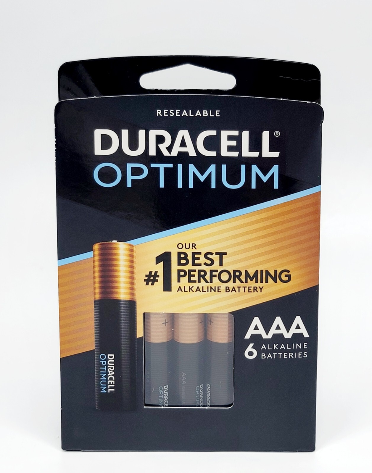 6 Duracell Optimum AAA Alkaline BATTERIES Longest Life BATTERY Extra