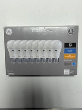 GE Classic LED A19 Medium Base 60W 8 Bulbs Pack 2x Life Dimmable  NEW