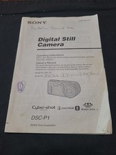 Sony CyberShot DSC-P1 Aparat Instrukcja obsługi / Instrukcja obsługi