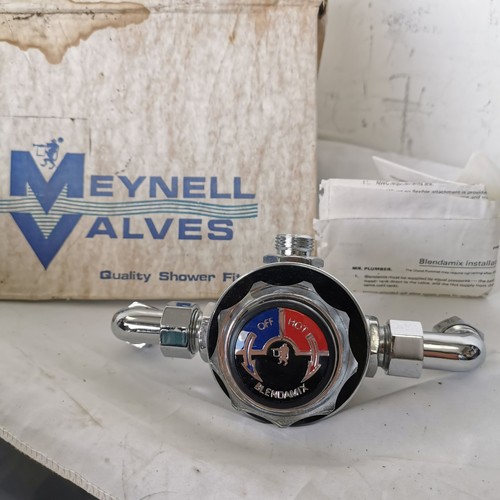 Vintage Meynell Thermostatic Mixing Valve Heta Mixer Chrome Blendamix Brand New