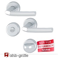 Hoppe TüRgriff Birmingham Rosette Alu Natur Wc Ö-Norm TüRdrüCker TüRbeschlag
