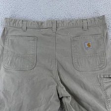 Carhartt Shorts Mens 40 Gray Relaxed Fit Utility Workwear Cotton Spandex 102514