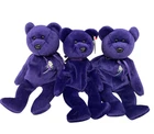 Vintage Lot of 3 Ty Beanie Babies Princess Diana retired