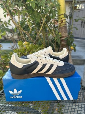 adidas Samba OG Aurora Ink Blue Cream White Shoes JI3217 Men's